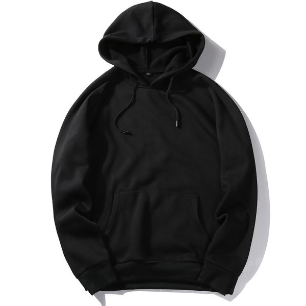 Men's Plus-size Hooded Sweatshirt Winter Streetman Loose White Fleece with Custom Print