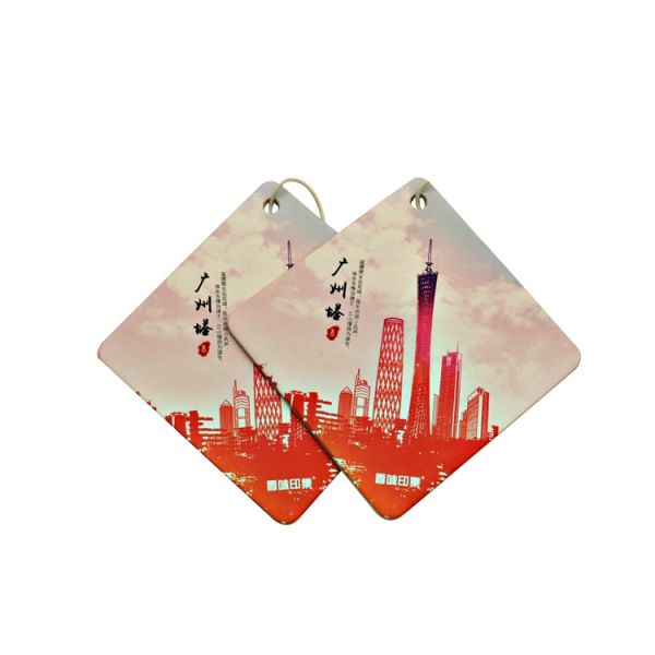 Printing Logo 65*65mm Hanging Paper Car Air Freshener