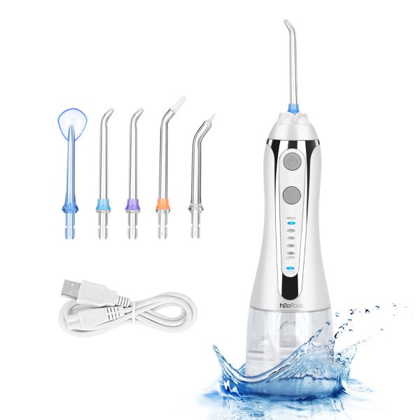 OEM Logo Electric Water Flosser Oral Irrigator Battery Powered For Teeth Cleaning
