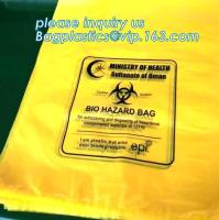 Os sacos Biohazardous com costume imprimiram para o laboratório usado, saco autoclávico do Biohazard do polipropileno descartável, bagease