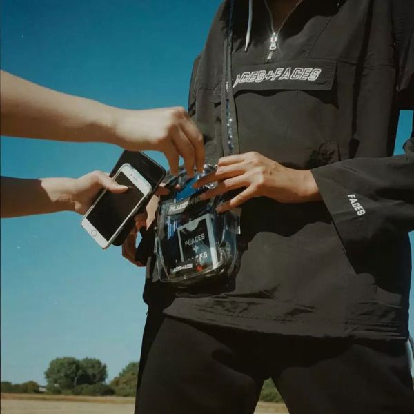 Places Faces Fashion Fanny Pack ODM Clear PVC Side Bag