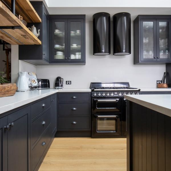 Carb P1 Lacquer Kitchen Cabinet Organizer Industrial Style Black Shaker Kitchen Sets