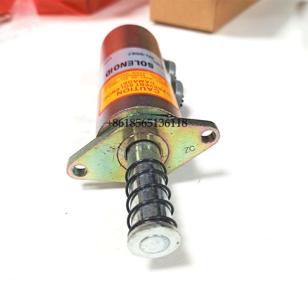 Fuel Solenoid 6N9987 6N-9987 24V for CAT  3208 Series Engine