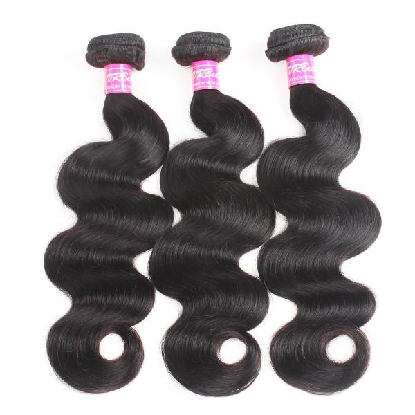Body Wave Human Hair Bundles With Closure Brazilian Hair Weave 3 Bundles with Closure Remy Hair weft