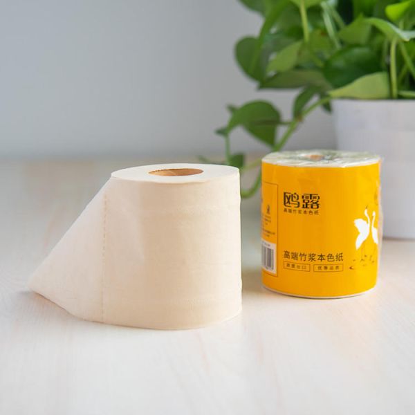Natural Bamboo Pulp Ultra Soft Household Paper Towel Bamboo Toilet Tissue Roll Paper Household Toilet Paper Tissue