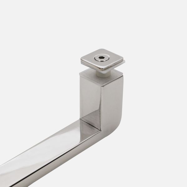 12mm Glass Thickness Stainless Steel Rectangular Tube Bar Glass Door Straight Single Sided Pull Handle