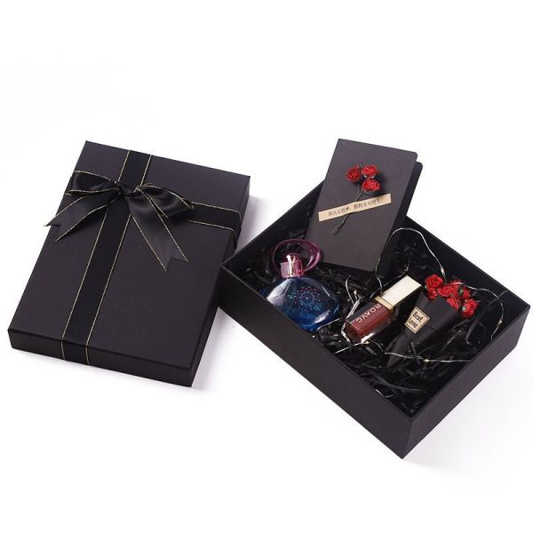 Black Gift Packaging Paper Jewelry Boxes For Necklace Ring Bracelet Watch Eco Friendly