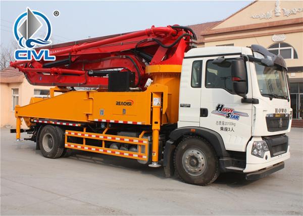 37 M Vertical new Cement Pump Truck 380HP Engine  Howo 37m Concrete Pump Truck