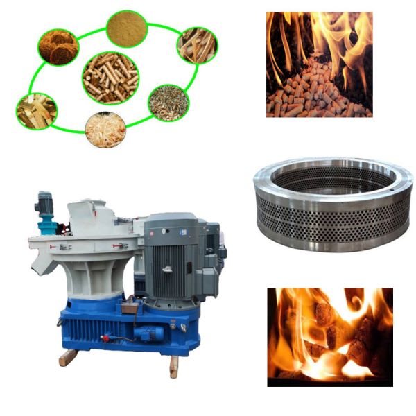 Высокопроизводительная вертикальная пелетная машина из биомассы