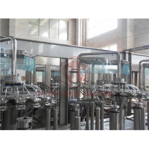 4 In 1 Combi Plastic Bottle Filling Machine Hot Juice Capping Labeling Packing