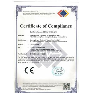 Jiaxing Linger Electronic Technology Co., Ltd. Certifications