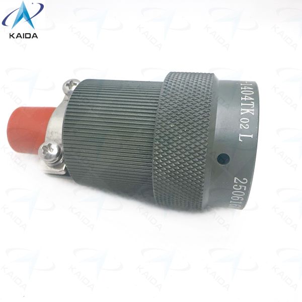 Secure and Durable Circular Electrical Connector -55C To 125C for Industrial Applications,Y50EX-1404TK02L  ,Y50EX Series Plug with Straight Cable Clamp,Olive Drab Anodized