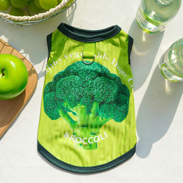 Ice Silk Dog Summer Vest Machine Washable XS-8XL With Printed Pattern