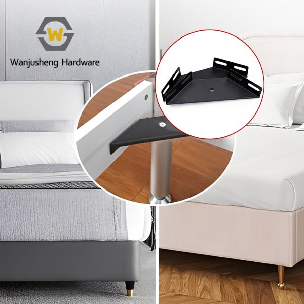 Large Triangular Soft Bed Corner Right-Angle Fixed Iron Frame Bed Angle Iron Shelf Bracket Bed Accessory Connector