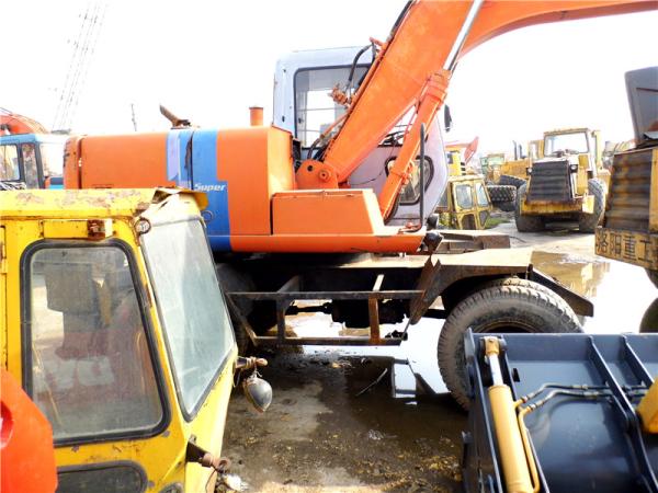 Original japan Used HITACHI EX100WD-2 Wheel Excavator