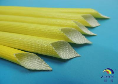 Electrical AC Motor F Class Acrylic Fiberglass Sleeving , Flexible Fiber Glass Braided Sleeve