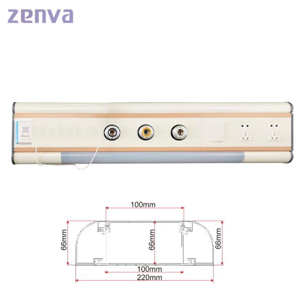 BH-CTR001 Aluminum Alloy Bed Head Unit Panel Medical Gas Equipments