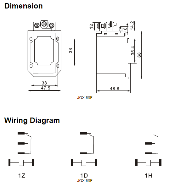 реле силы катушки JQX-58F 40A 250VAC 24VDC автомобильное