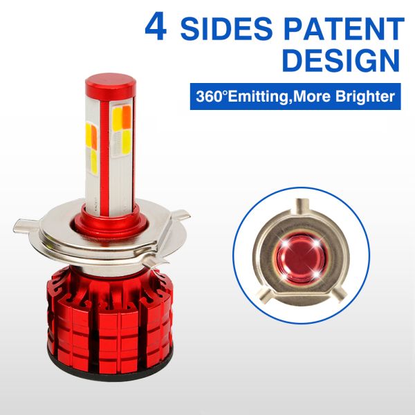 Motorcycle Lighting System LED Headlight Bulb with Simple Installation 100% Plug Play