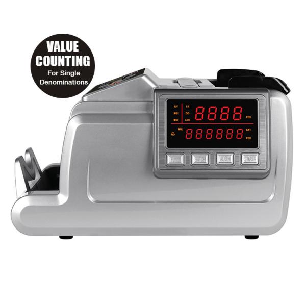 Cash Counting Bill Counter Machines MG UV DD 50MM British Pound External Display ODM