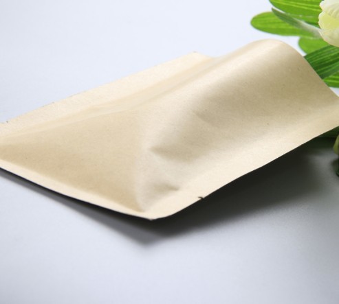 Accept custom kraft paper bag 3 side heat seal aluminum foil packaging bags for keeping food fresh