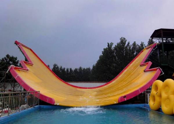Amusement Water Park Fiberglass Water Slide Smooth Corrosion Resistance