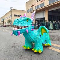 Centre commercial  Dinosaures électriques Manège scooter animatronique Parc d'attractions pour enfants