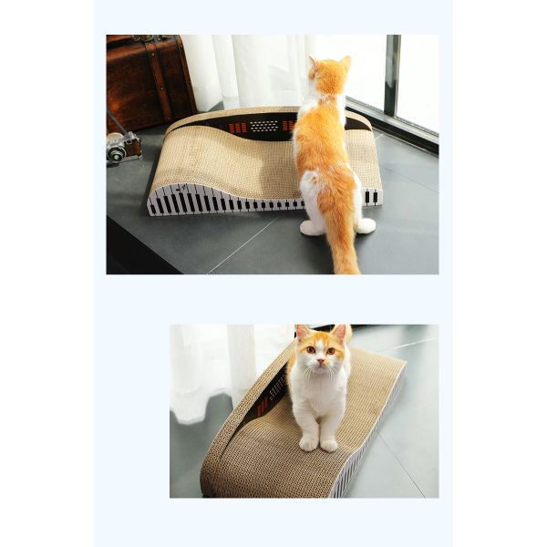 Corrugated Paper Piano Pet Bed Cushion Corrugated Pet Cat Scratcher Board