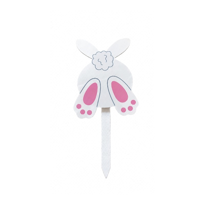 Customizable Artwork Bunny Feet Yard Stake with OEM/ODM Services for Seasonal Retail
