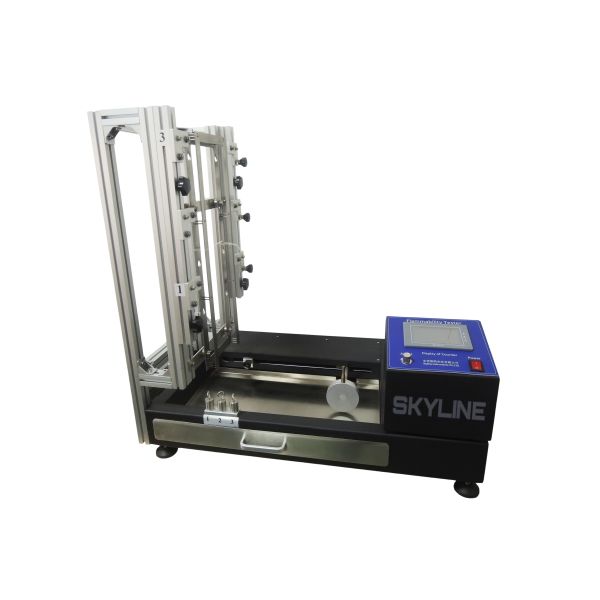 Verificador vertical da inflamabilidade das telas do ISO 6940