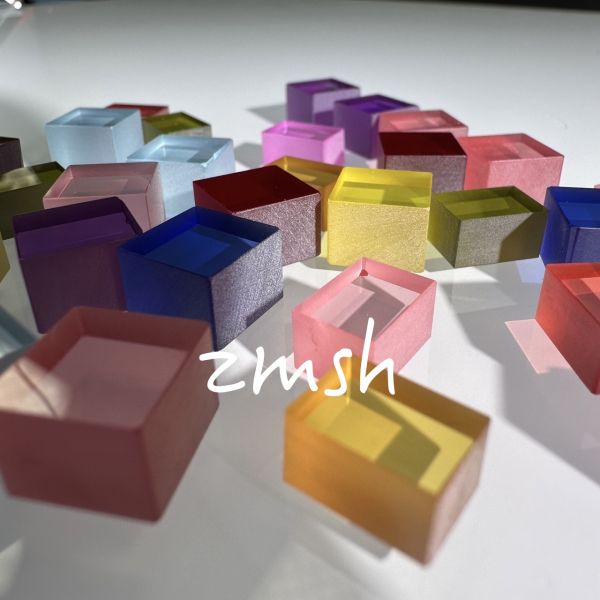 Amarillo 99,99% Al2O3 Zafiro de cristal único cultivado en laboratorio Materiales en bruto para joyas