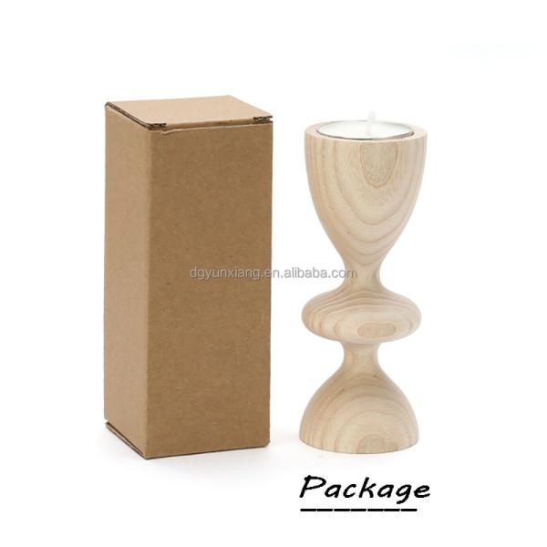 Porte-bougies personnalisé en bois pour mariage rustique fête d'anniversaire