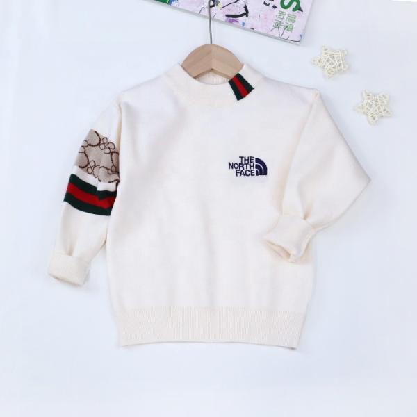 Custom Soft Kids Top For Winter Warm Winter Baby Knitted Sweater Kids Outfits Toddler Unisex Baby Knitting Sweaters