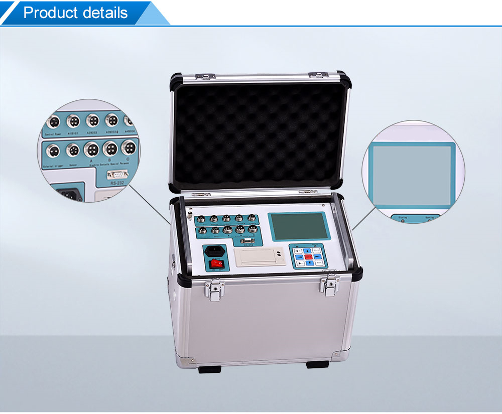 Circuit Breaker Dynamic Characteristic Tester, 0.1ms Resolution, 20A Range, for High Voltage Switches