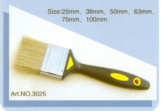 Plastic handle pure natural bristle Chinese bristle synthetic mix paint brush No.3025