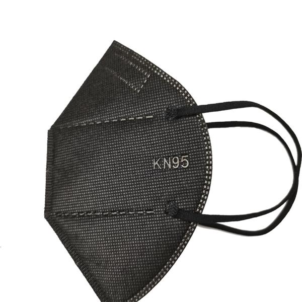 Black Disposable Medical Face Mask , Earloop Disposable KN95 Mask