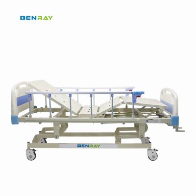 3 Função Manual Crank Medical Hospital Cama Com Pp Guardrails