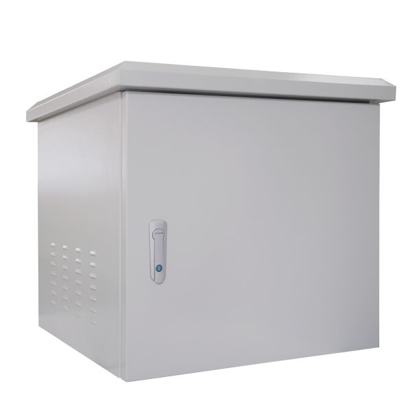19 Inches Waterproof Outdoor Metal Cabinet Enclosure IP65 Dust And Water Resistance Enclosure With 2 Fans