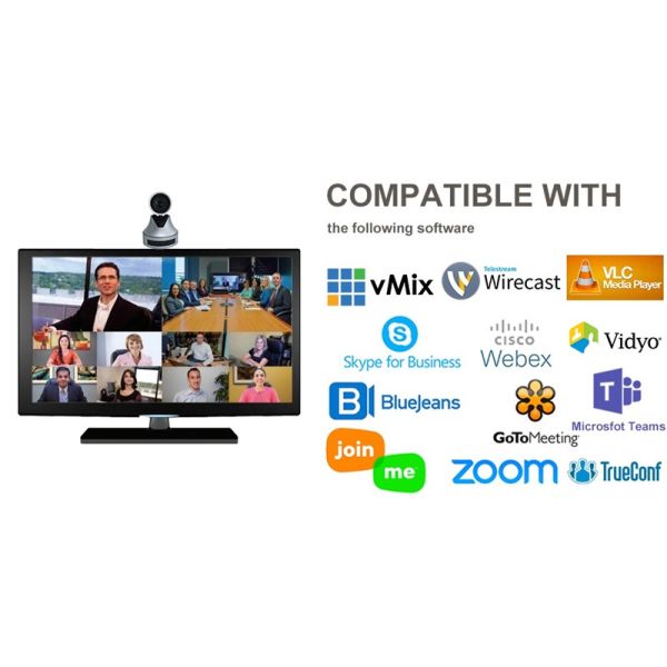 Pro AV Equipment Video Camera Full HD 1920x1080 60fps HOV 72.5° 12x Optical Zoom HDMI HD Interface Video Conferencing Ca