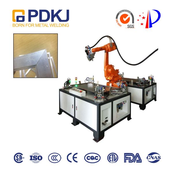 Оси сваривая роботов 6 лазера SGS 1mm верстак толстой промышленной фиксированный