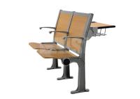 Mesa e cadeira do estudante da estrutura do alumínio/madeira compensada com a almofada da leitura para a sala de leitura