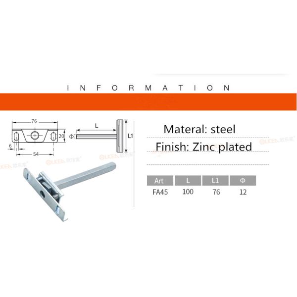 76mm Floating Shelf Support Bracket for Furniture Joint Hidden Cast Iron Wall Shelf