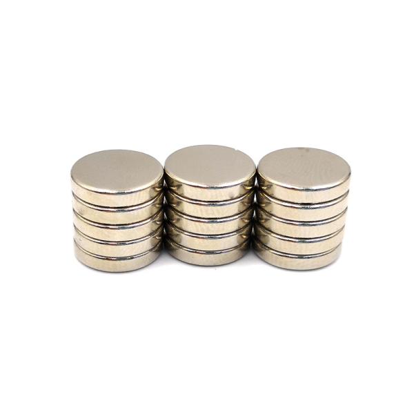 Dia 12mm NiCuNi Coating Neodymium Disc Magnet Thickness 5mm