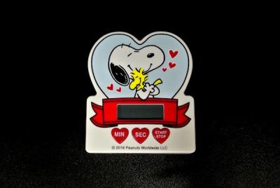 SNOOPY Logo Attached Cute Kitchen Timer , Fun Kitchen Timers Electronic