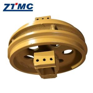 Komatsu PC200-5 Reinforced Front Idler Assembly OEM Size 35CrMnBH / 25CrMnB