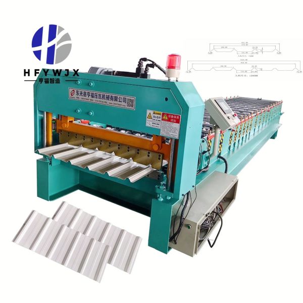 Corrugated PLC Control Trapezoidal Roll Forming Machine 40M/min For Trapezoidal Roof Sheets