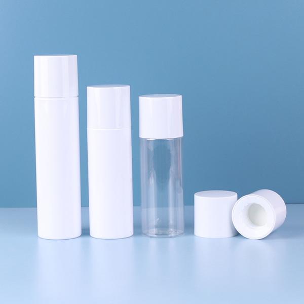 Custom Luxury Plastic Airless Bottle Green Plastic Bottles OEM For Cosmetics