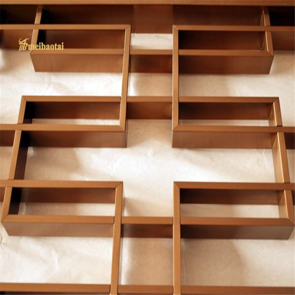 Divisão de aço inoxidável divisor de quarto decoração de hotel