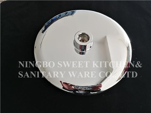 chrome plating shower head hand shower set round overhead shower rain shower ABS material bathroom shower