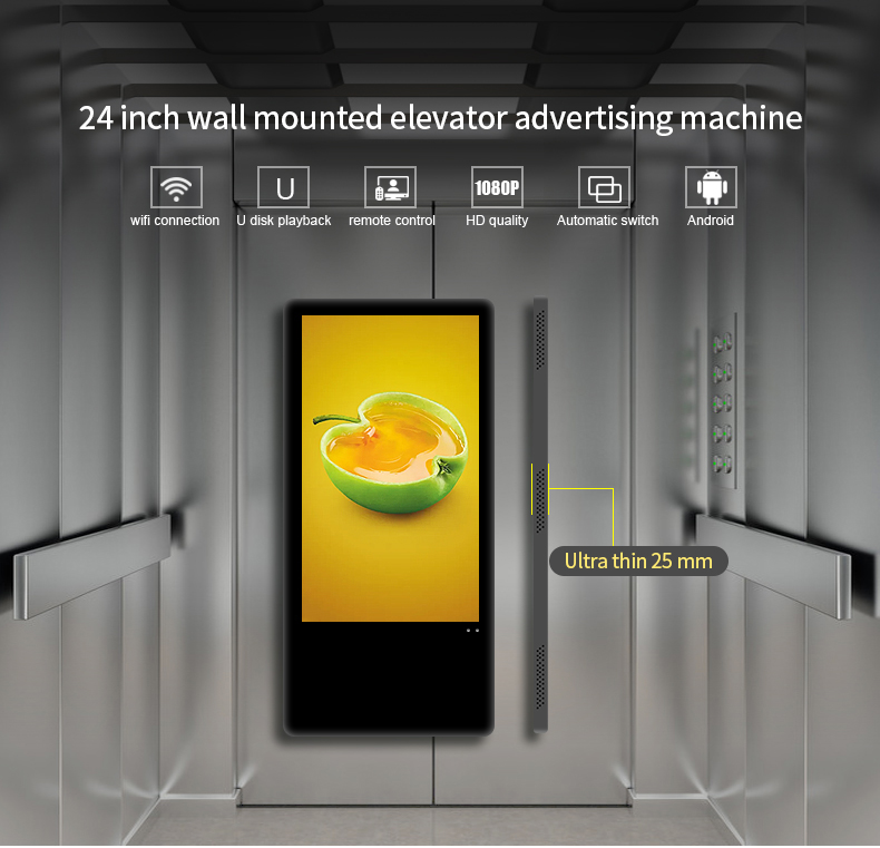 дисплей распознавания лиц 16.7M HD TFT LCD для рекламы лифта